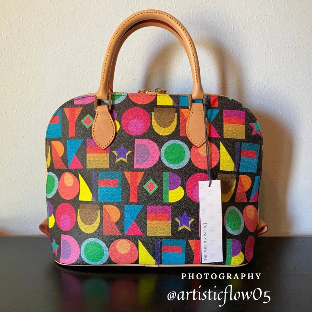 NEW! Dooney & Bourke
Art Deco Zip Satchel Bag - Picture 4 of 14